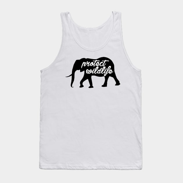 protect wildlife - elephant Tank Top by Protect friends